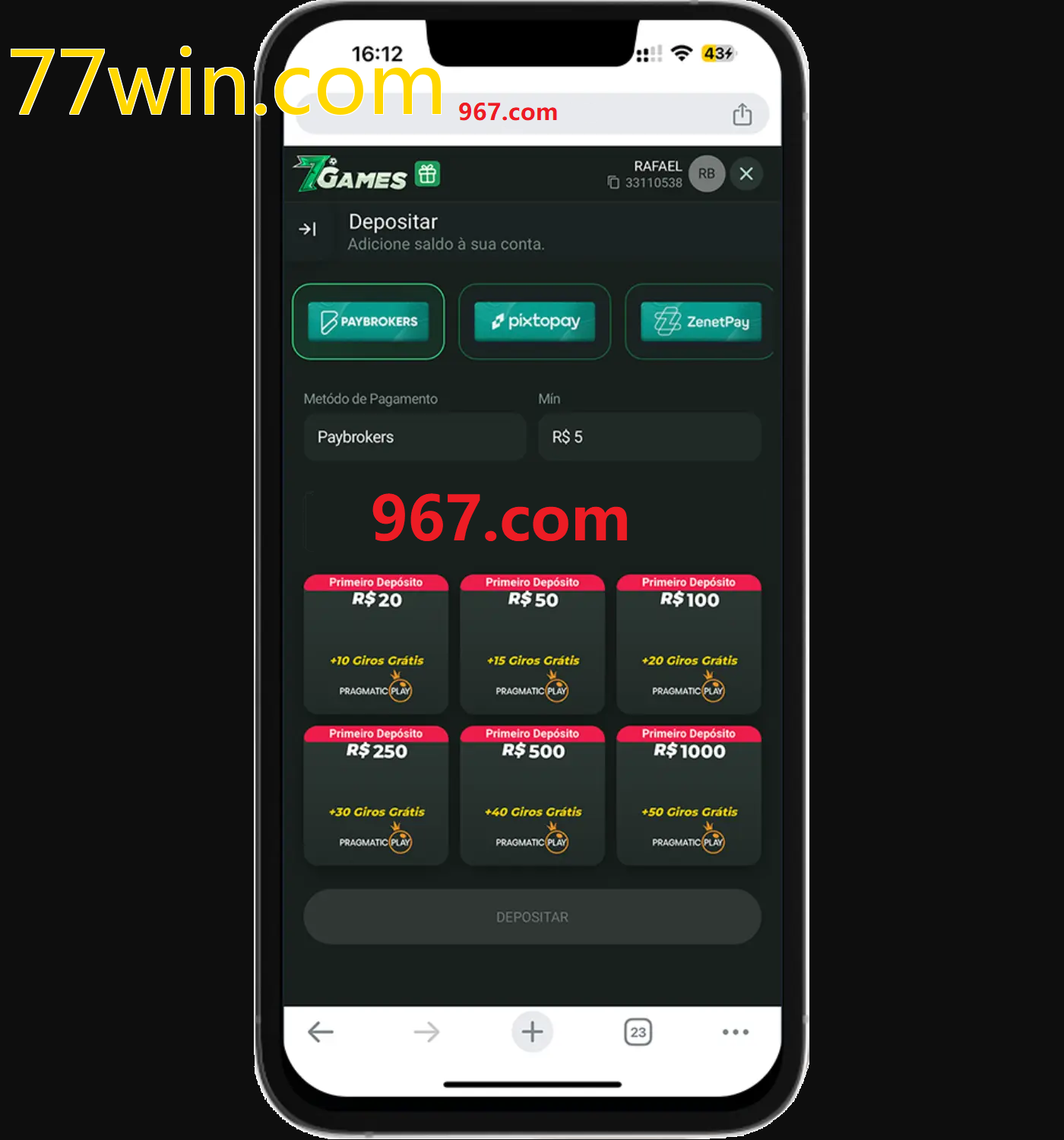 Baixe o aplicativo 77win.com para jogar a qualquer momento